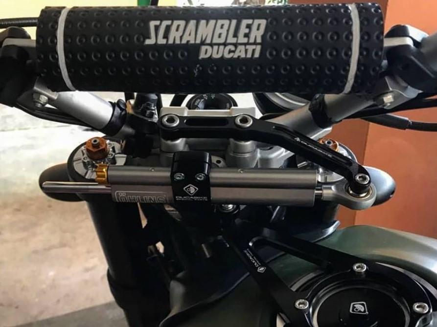 Ducati Scrambler (15/22) OHLINS Steering Damper + DBK / DUCABIKE Mounting Kit & Fuel Tank Cap – Accessories in the Motodeal Motorcycle Aftermarket Accessories and Parts Online Shop