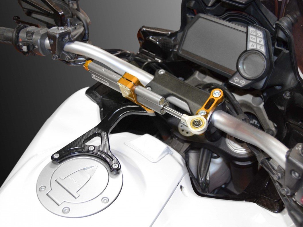 Ducati Multistrada 1200 (10/14) OHLINS Steering Damper + DBK / DUCABIKE Mounting Kit – Accessories in the Motodeal Motorcycle Aftermarket Accessories and Parts Online Shop