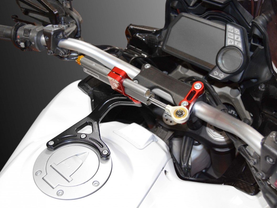 Ducati Multistrada 1200 (10/14) OHLINS Steering Damper + DBK / DUCABIKE Mounting Kit – Accessories in the Motodeal Motorcycle Aftermarket Accessories and Parts Online Shop
