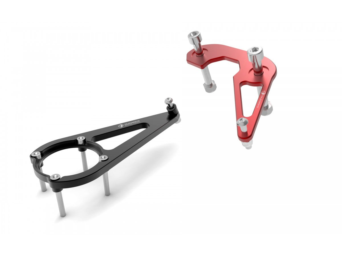 Ducati Scrambler Desert Sled (17/22) OHLINS Steering Damper + DBK / DUCABIKE Mounting Kit & Fuel Tank Cap – Accessories in the Motodeal Motorcycle Aftermarket Accessories and Parts Online Shop