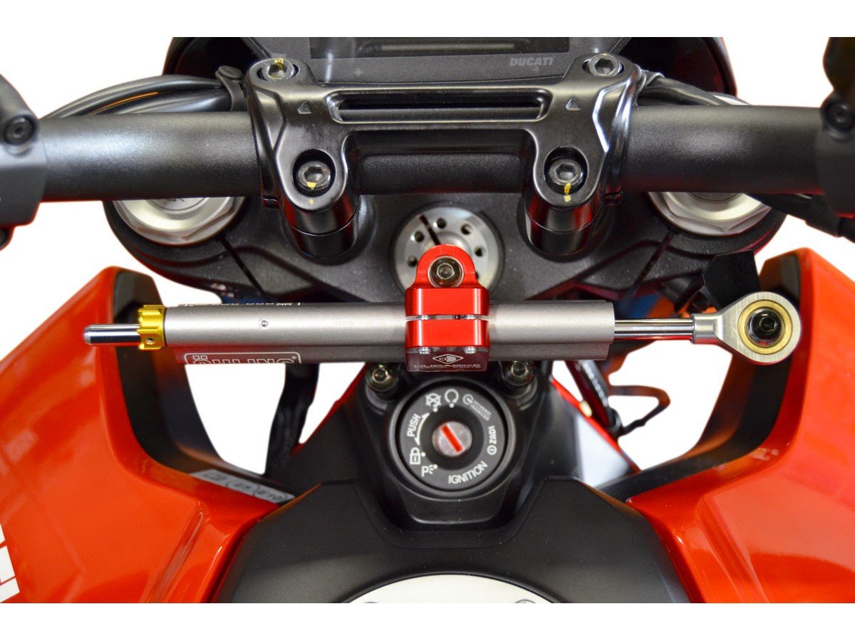 Ducati Hypermotard 950 (2019+) OHLINS Steering Damper + DBK / DUCABIKE Mounting Kit – Accessories in the Motodeal Motorcycle Aftermarket Accessories and Parts Online Shop