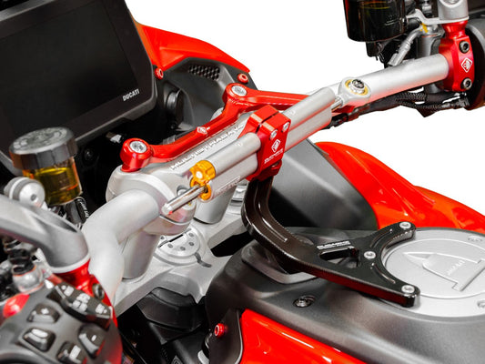 Ducati Multistrada V4S Pikes Peak (2022+) OHLINS Steering Damper + DBK / DUCABIKE Mounting Kit – Accessories in the Motodeal Motorcycle Aftermarket Accessories and Parts Online Shop