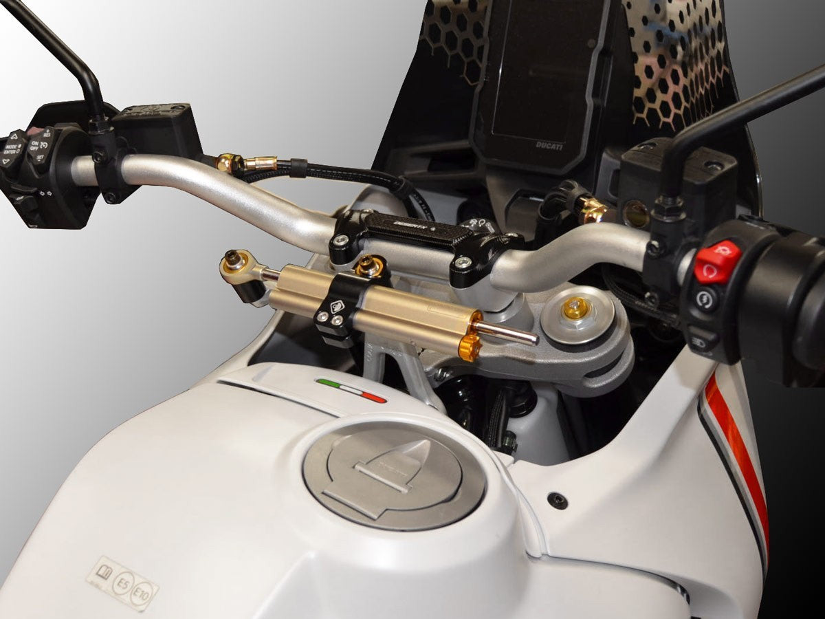 Ducati DesertX (2022+) OHLINS Steering Damper + DBK / DUCABIKE Mounting Kit – Accessories in the Motodeal Motorcycle Aftermarket Accessories and Parts Online Shop