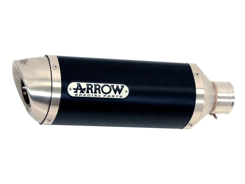 ARROW 71333MI+71702AON Suzuki GSXR750 IE (2006+) Dark Aluminum Slip-on Exhaust "Thunder" – Accessories in the 2WheelsHero Motorcycle Aftermarket Accessories and Parts Online Shop