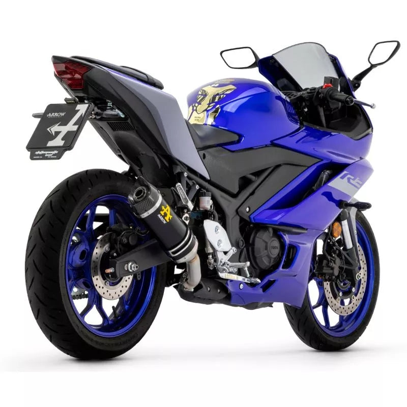 ARROW 71831AKN Yamaha R3 (2022+) Dark Aluminum Slip-on Exhaust "Thunder" – Accessories in the 2WheelsHero Motorcycle Aftermarket Accessories and Parts Online Shop