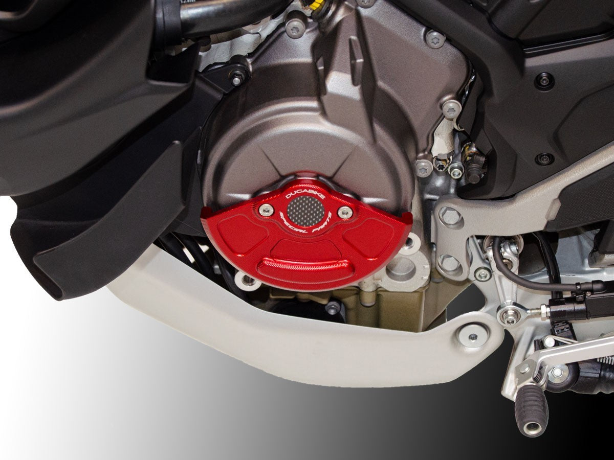 SLI08 - DUCABIKE Ducati Multistrada V4 (2021+) Alternator Cover Guard – Accessories in the Motodeal Motorcycle Aftermarket Accessories and Parts Online Shop
