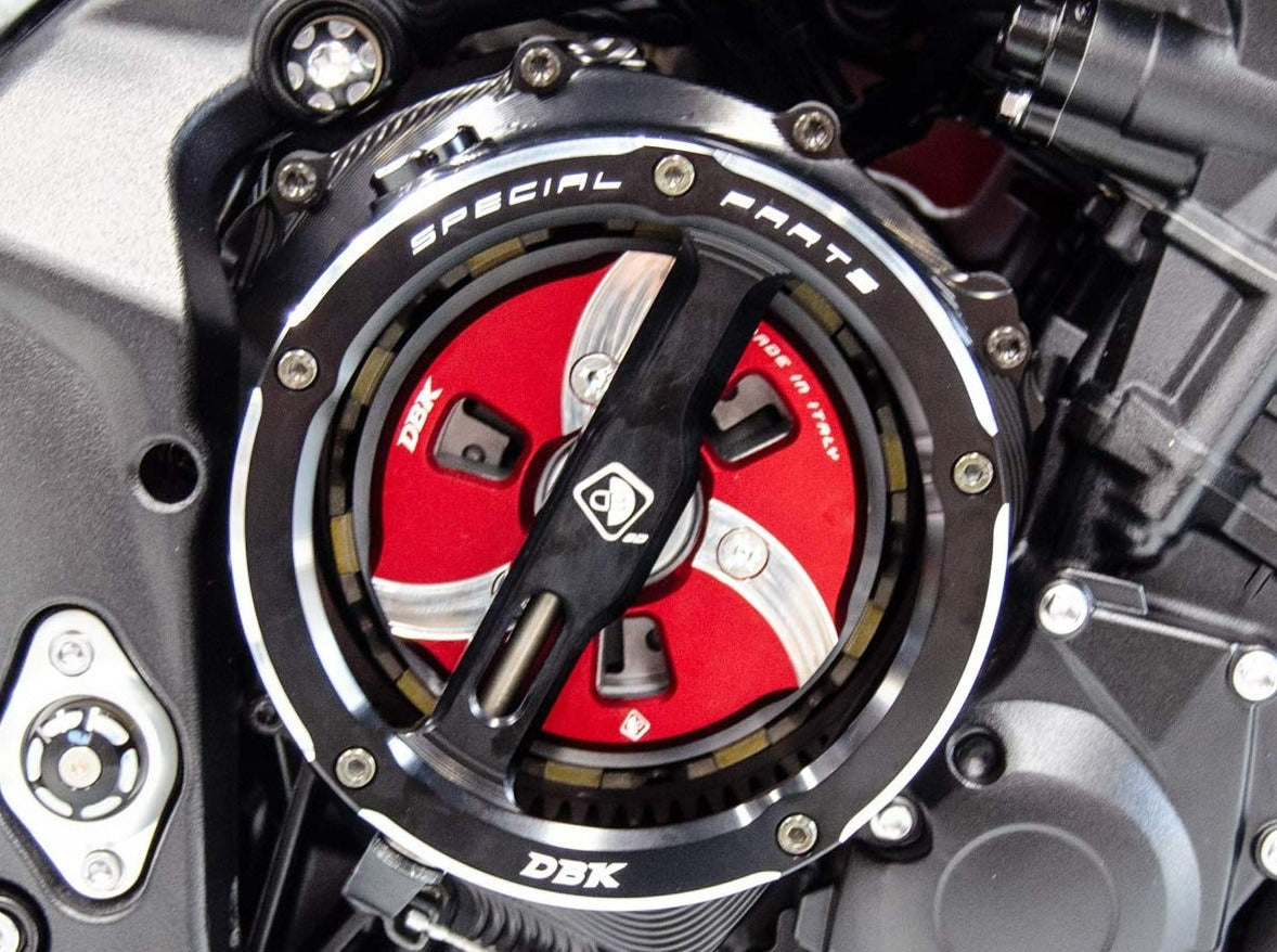 SM05 - DBK Triumph Street Triple 765 R / RS / S (2017+) Clutch Pressure Plate Cover – Accessories in the Motodeal Motorcycle Aftermarket Accessories and Parts Online Shop