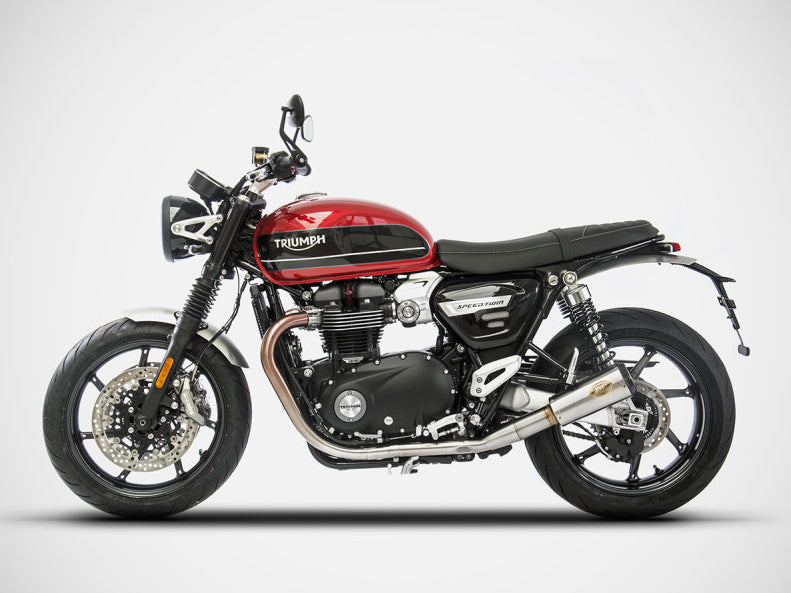 ZARD Triumph Bonneville Speed Twin 1200 (19/20) Double Stainless Steel Slip-on Exhaust "SP" – Accessories in the 2WheelsHero Motorcycle Aftermarket Accessories and Parts Online Shop