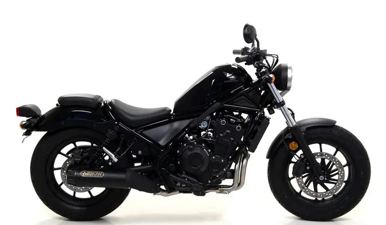 ARROW 74504RB Honda CMX500 (2017+) Dark Steel Slip-on Exhaust "Rebel" – Accessories in the 2WheelsHero Motorcycle Aftermarket Accessories and Parts Online Shop