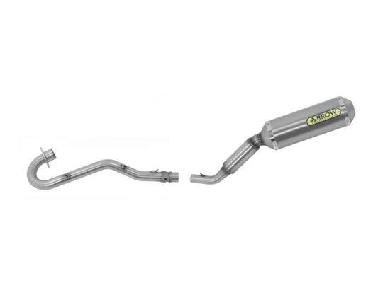 ARROW 52001MI+52501PO Honda XR125L (2004+) Titanium Full Exhaust System "Competition Evo Thunder" (racing) – Accessories in the 2WheelsHero Motorcycle Aftermarket Accessories and Parts Online Shop