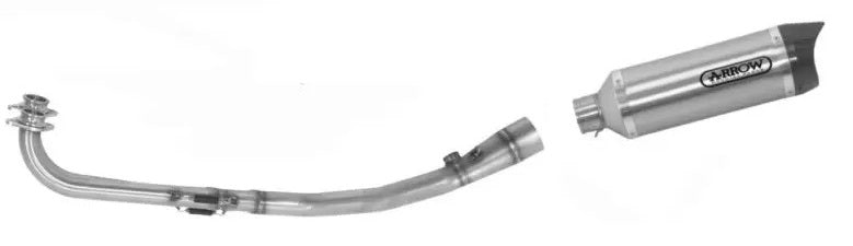 ARROW 71457KZ+73507PK Yamaha TMAX 530 (2012+) Titanium Full Exhaust System "Competition Evo Race-Tech" – Accessories in the 2WheelsHero Motorcycle Aftermarket Accessories and Parts Online Shop