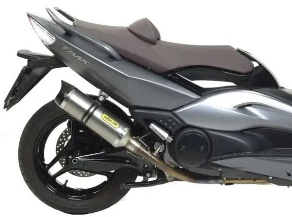 ARROW 71390KZ+71753PK Yamaha TMAX 500 (2008+) Titanium Full Exhaust System "Competition Evo Thunder" – Accessories in the 2WheelsHero Motorcycle Aftermarket Accessories and Parts Online Shop