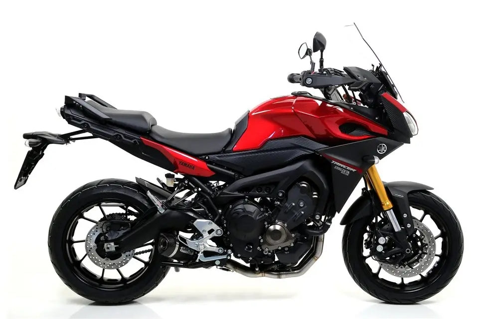 ARROW 71620KZ+71812MK Yamaha Tracer 900 (2015+) Carbon Full Exhaust System "Competition Evo Thunder" – Accessories in the 2WheelsHero Motorcycle Aftermarket Accessories and Parts Online Shop