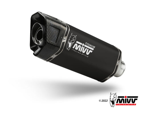 MIVV O.011 KYMCO AK 550 ( 2021+ ) Slip-on Exhaust "SR-1" (black titanium; approved) – Accessories in the 2WheelsHero Motorcycle Aftermarket Accessories and Parts Online Shop