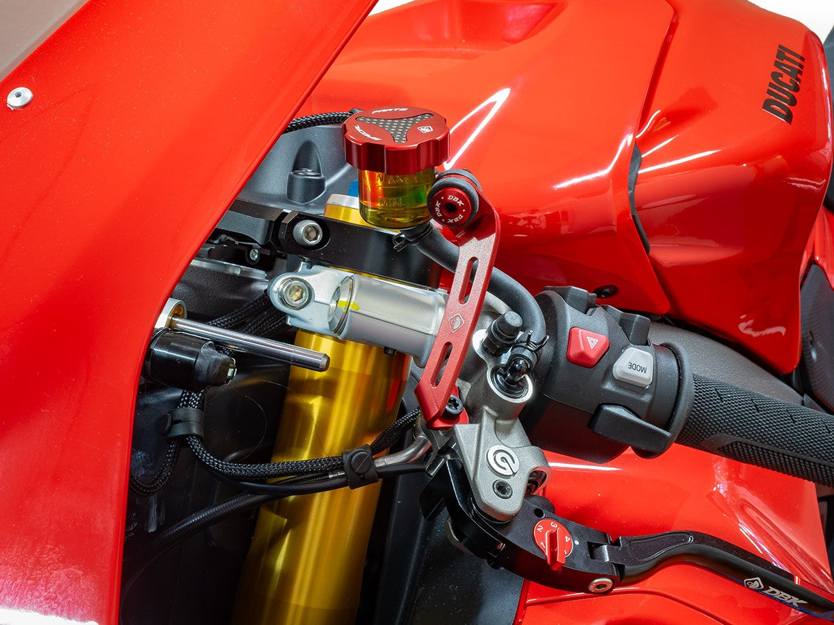 STA17 - DBK Ducati Panigale V4 / V4S (2025+) Clutch Fluid Reservoir Support – Accessories in the Motodeal Motorcycle Aftermarket Accessories and Parts Online Shop