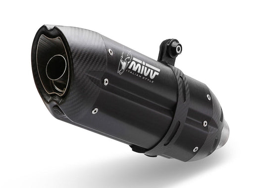 MIVV A.010 Aprilia Dorsoduro 1200 (12/16) Dual Underseat Slip-on Exhaust "Suono" (black; approved) – Accessories in the 2WheelsHero Motorcycle Aftermarket Accessories and Parts Online Shop