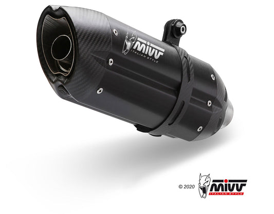 MIVV A.006 Aprilia Shiver 750 (10/15) Dual Slip-on Exhaust "Suono" (black; approved) – Accessories in the 2WheelsHero Motorcycle Aftermarket Accessories and Parts Online Shop