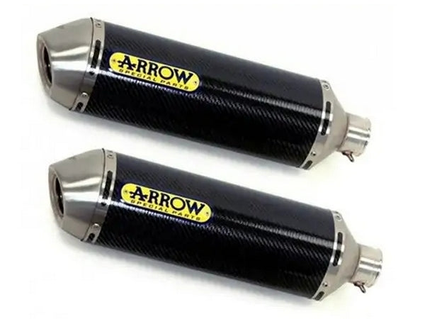 ARROW 71755MO Kawasaki Z1000 (2014+) Carbon Slip-on Exhaust "Thunder" – Accessories in the 2WheelsHero Motorcycle Aftermarket Accessories and Parts Online Shop