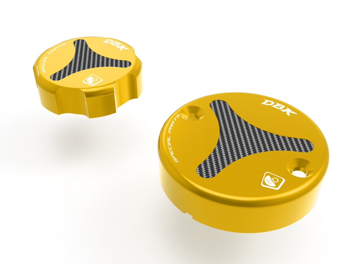 DBK TLS01 Ducati / KTM Front Fluid Tanks Caps – Accessories in the Motodeal Motorcycle Aftermarket Accessories and Parts Online Shop