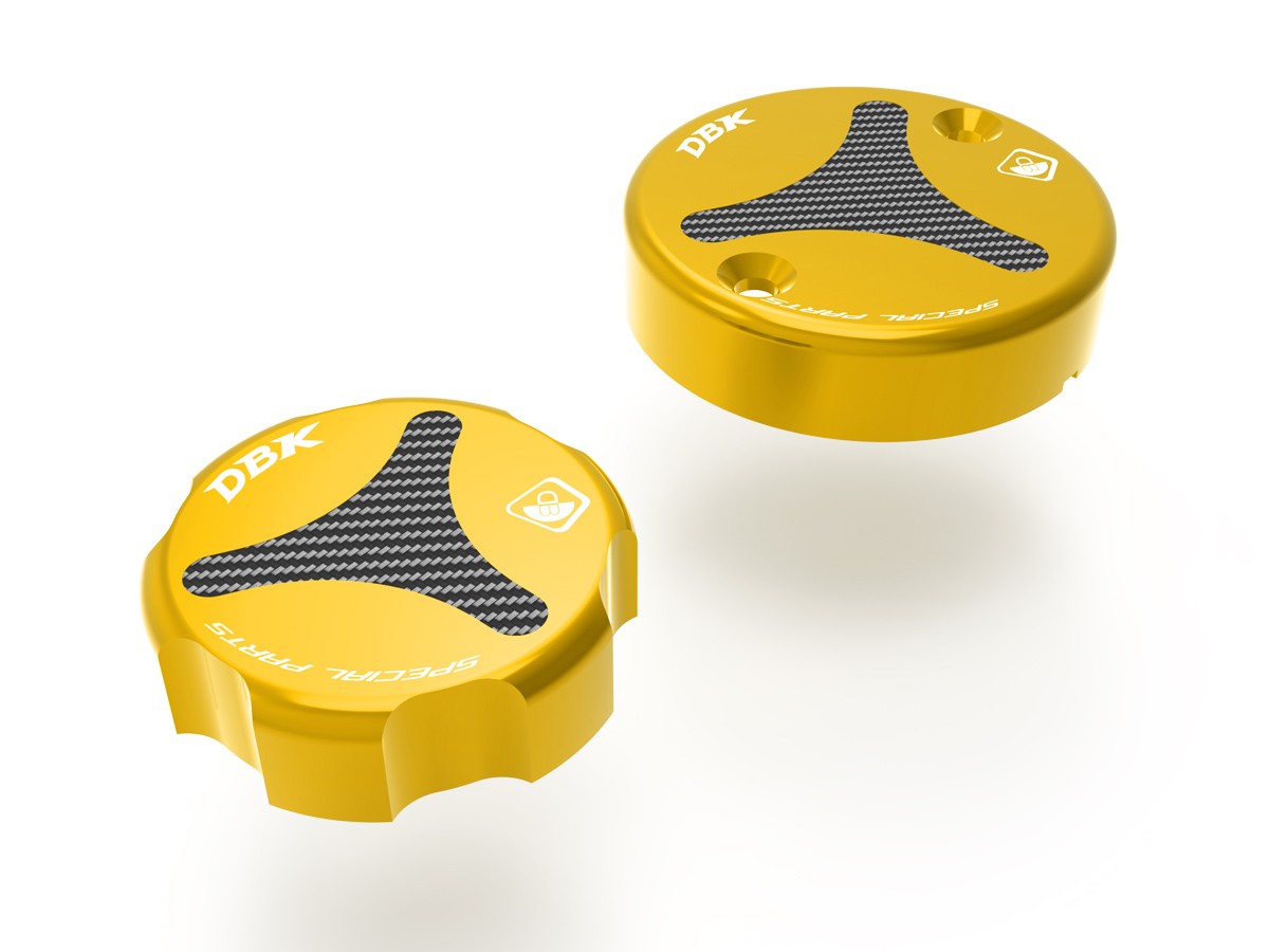DBK TLS01 Ducati / KTM Front Fluid Tanks Caps – Accessories in the Motodeal Motorcycle Aftermarket Accessories and Parts Online Shop
