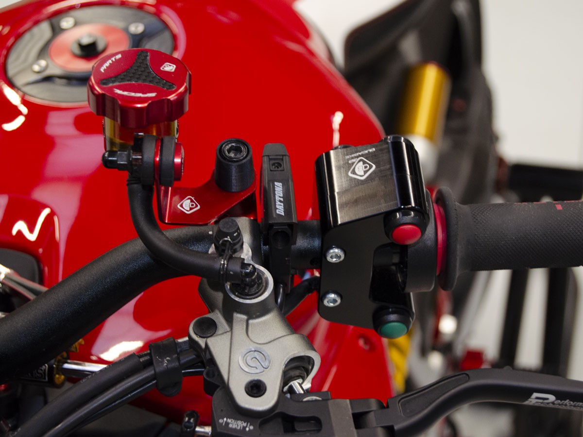 DBK TLS01 Moto Guzzi V100 / Stelvio Front Fluid Tanks Caps – Accessories in the Motodeal Motorcycle Aftermarket Accessories and Parts Online Shop