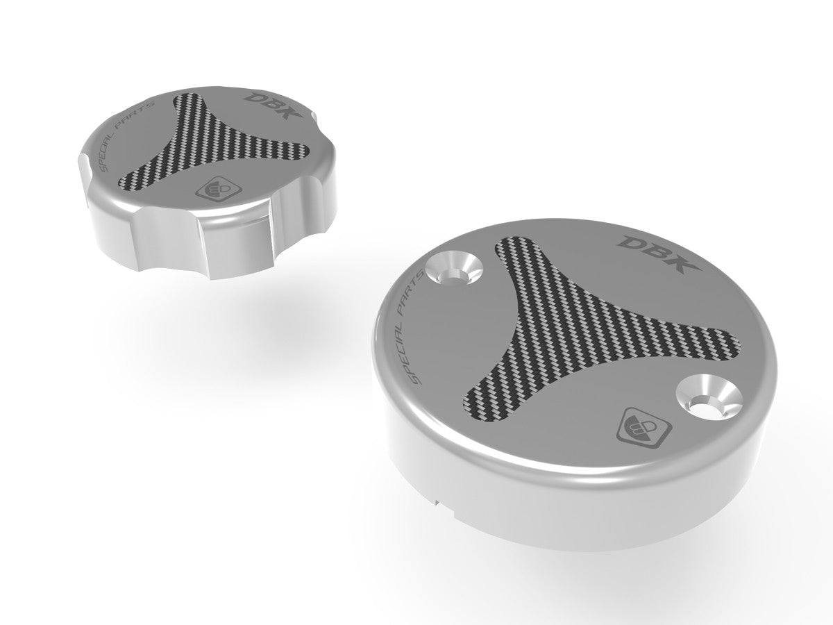 DBK TLS01 Ducati / KTM Front Fluid Tanks Caps – Accessories in the Motodeal Motorcycle Aftermarket Accessories and Parts Online Shop