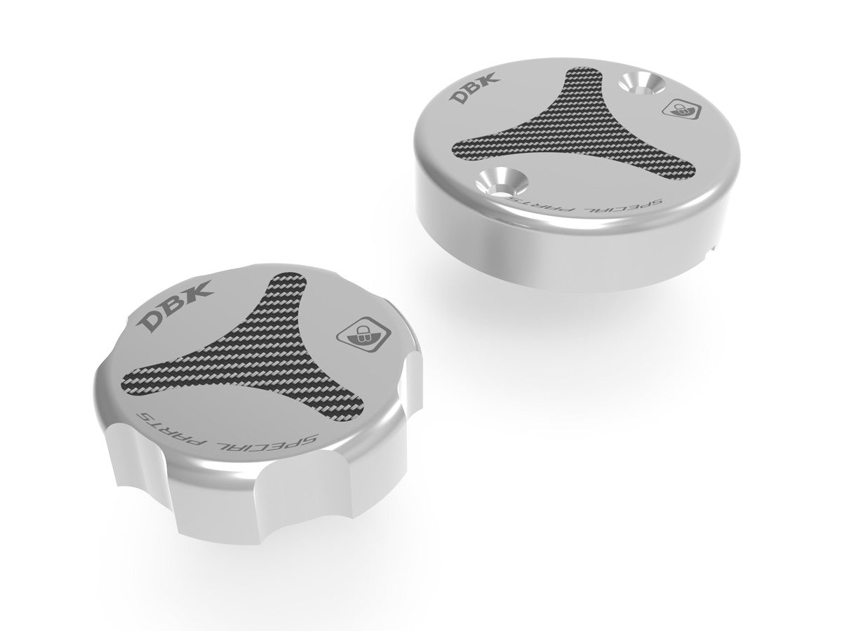 DBK TLS01 Ducati / KTM Front Fluid Tanks Caps – Accessories in the Motodeal Motorcycle Aftermarket Accessories and Parts Online Shop