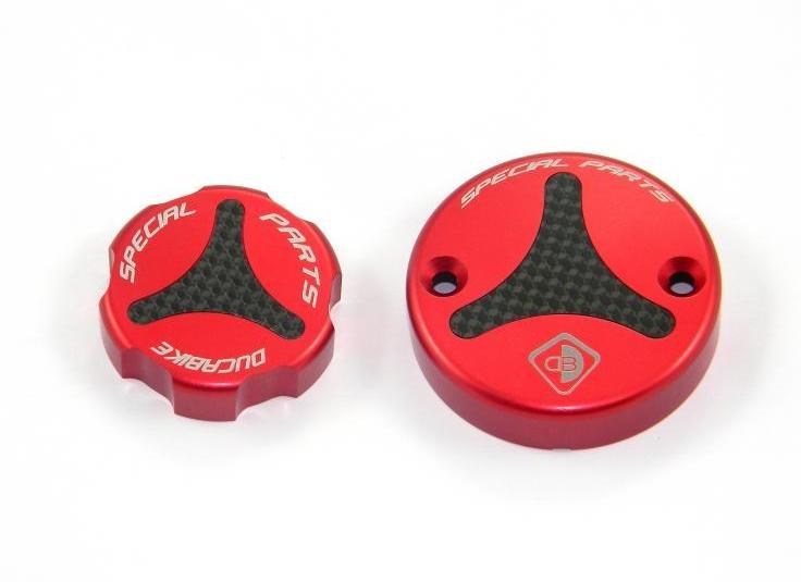 DBK TLS01 Ducati / KTM Front Fluid Tanks Caps – Accessories in the Motodeal Motorcycle Aftermarket Accessories and Parts Online Shop