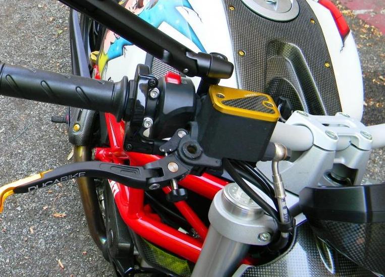 TLS02 - DUCABIKE Ducati Monster / Hypermotard Front Fluid Tanks caps – Accessories in the Motodeal Motorcycle Aftermarket Accessories and Parts Online Shop