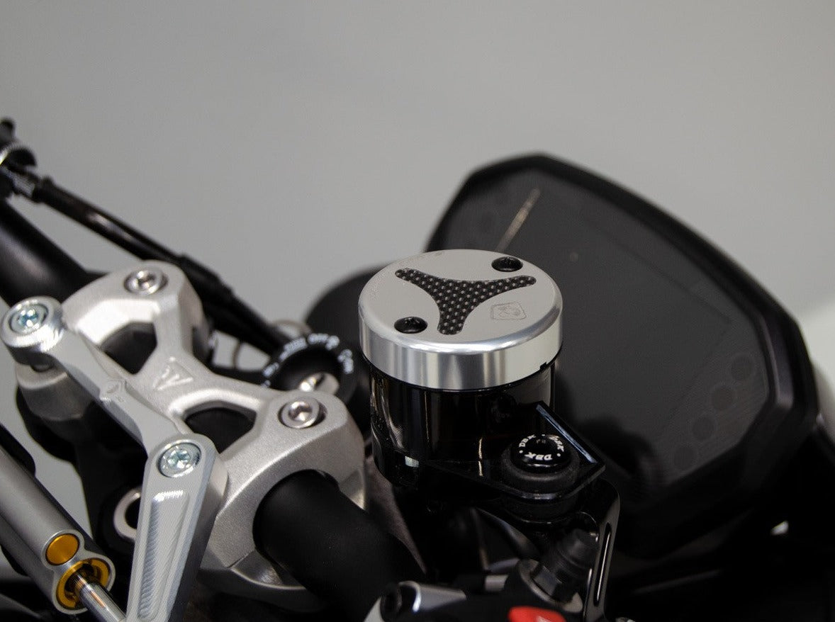 TLS09 - DBK Triumph Street Triple 765 Front/Rear Brake Fluid Tank Cap – Accessories in the Motodeal Motorcycle Aftermarket Accessories and Parts Online Shop