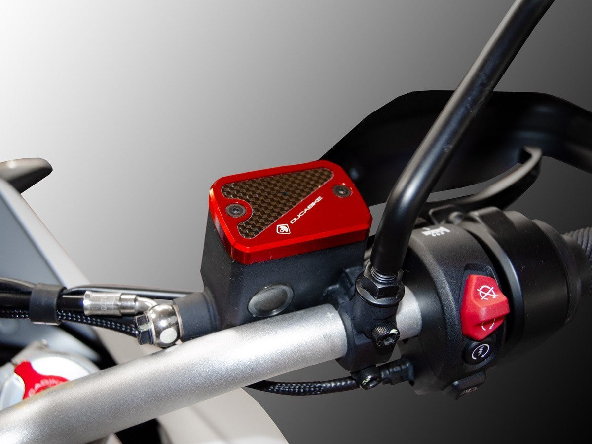 TLS13 - DBK Ducati DesertX / Scrambler 800 / 1100 (2015+) Brake / Clutch Fluid Tank Caps (Pair) – Accessories in the Motodeal Motorcycle Aftermarket Accessories and Parts Online Shop