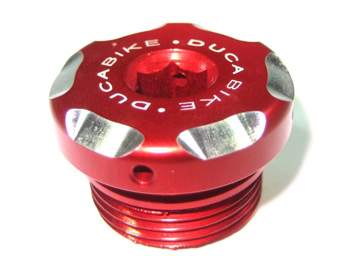 TOS01 - DUCABIKE Ducati Engine Oil Cap – Accessories in the Motodeal Motorcycle Aftermarket Accessories and Parts Online Shop