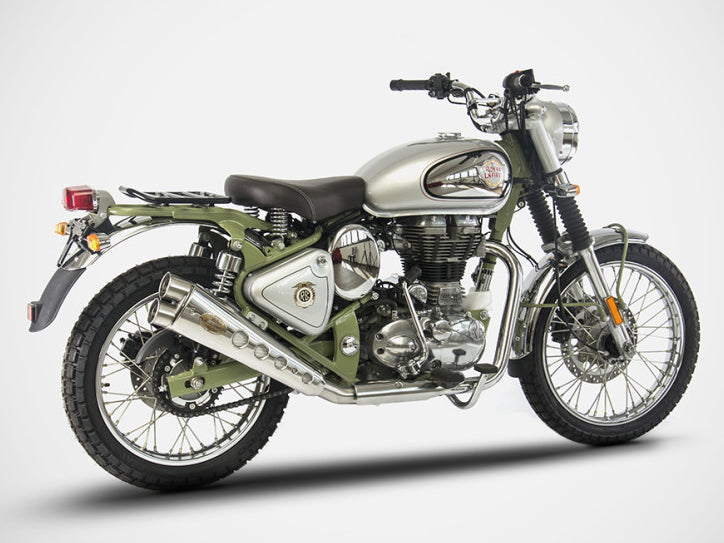 ZARD Royal Enfield Bullet 500 Trials (19/20) Stainless Steel Slip-on Exhaust (racing) – Accessories in the 2WheelsHero Motorcycle Aftermarket Accessories and Parts Online Shop