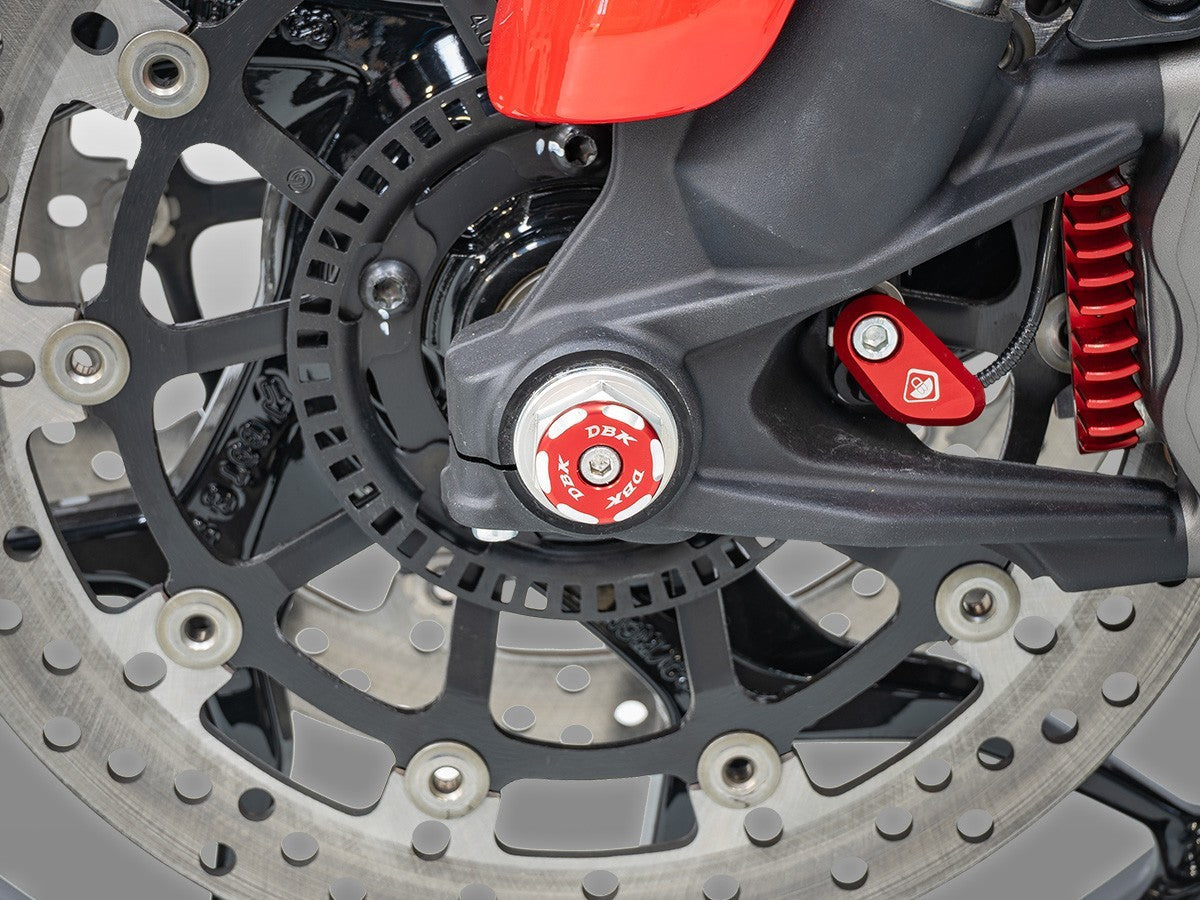 DBK DUCABIKE TRS04 Ducati Front Wheel Cap (left; bi-color) – Accessories in the Motodeal Motorcycle Aftermarket Accessories and Parts Online Shop