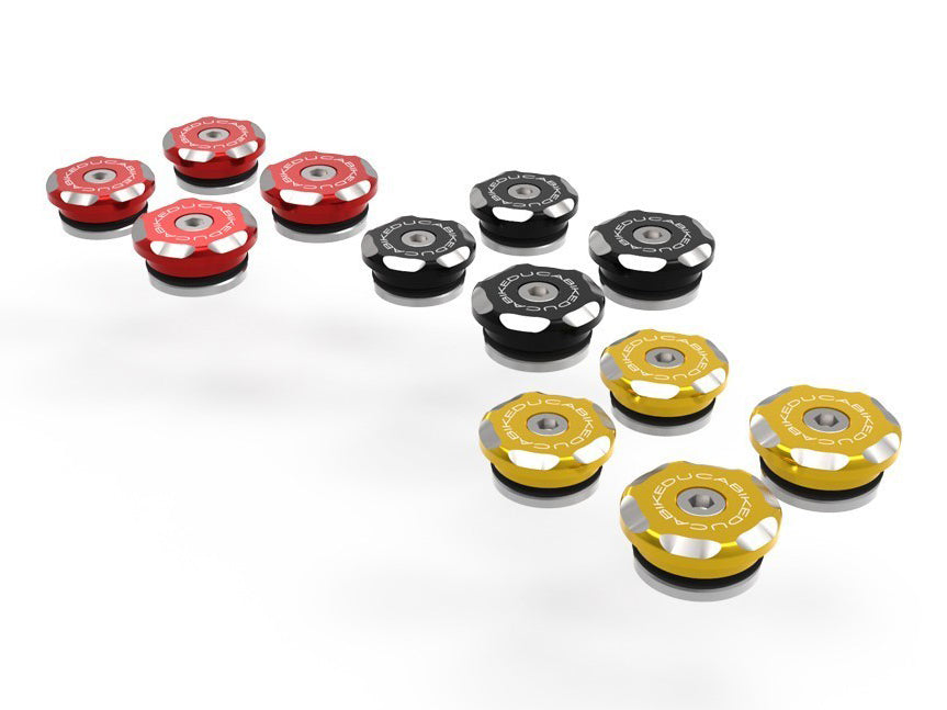 TTDSX02 - DBK Ducati DesertX 937 / Rally (2022+) Frame Plugs Kit "Bicolor" (4pcs) – Accessories in the Motodeal Motorcycle Aftermarket Accessories and Parts Online Shop