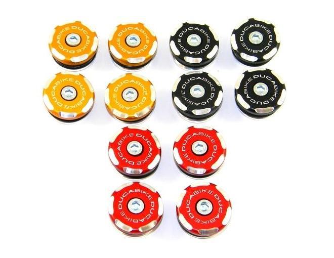 TTM02 - DUCABIKE Ducati Monster Frame Plugs (bi-color) – Accessories in the Motodeal Motorcycle Aftermarket Accessories and Parts Online Shop