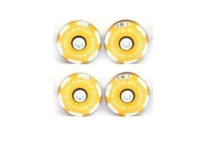 TTDES02 - DUCABIKE Ducati Scrambler Desert Sled Frame Plugs (bi-color) – Accessories in the Motodeal Motorcycle Aftermarket Accessories and Parts Online Shop