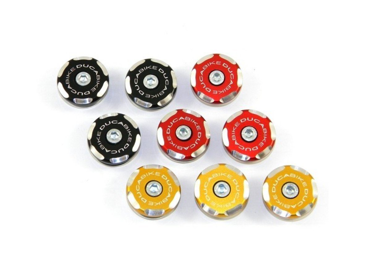 TTSCRA04 - DUCABIKE Ducati Scrambler 1100 Rear Frame Plugs (bi-color) – Accessories in the Motodeal Motorcycle Aftermarket Accessories and Parts Online Shop