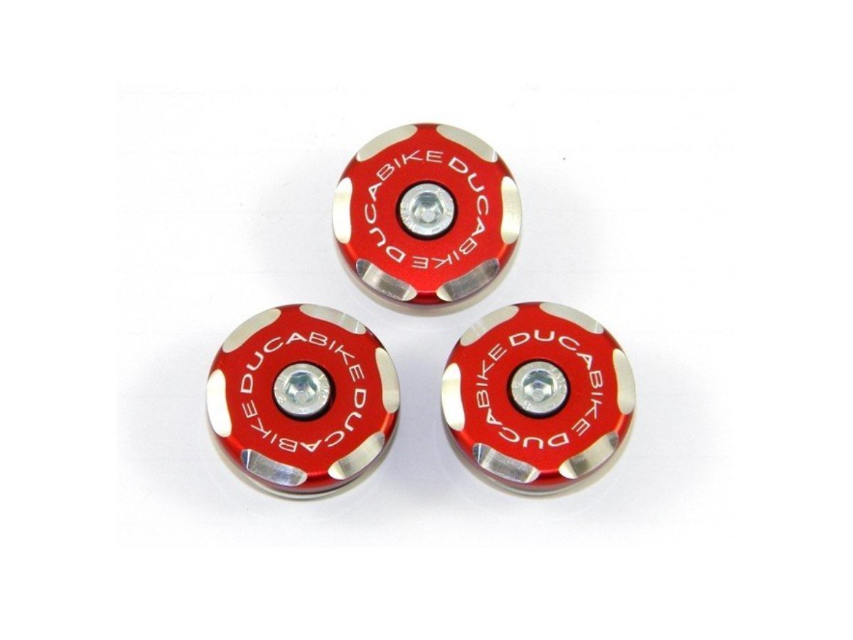 TTSCRA04 - DUCABIKE Ducati Scrambler 1100 Rear Frame Plugs (bi-color) – Accessories in the Motodeal Motorcycle Aftermarket Accessories and Parts Online Shop