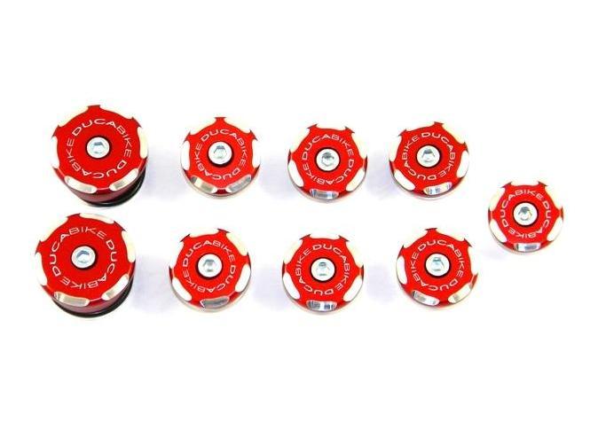 TTSF02 - DUCABIKE Ducati Streetfighter Frame Plugs (bi-color) – Accessories in the Motodeal Motorcycle Aftermarket Accessories and Parts Online Shop