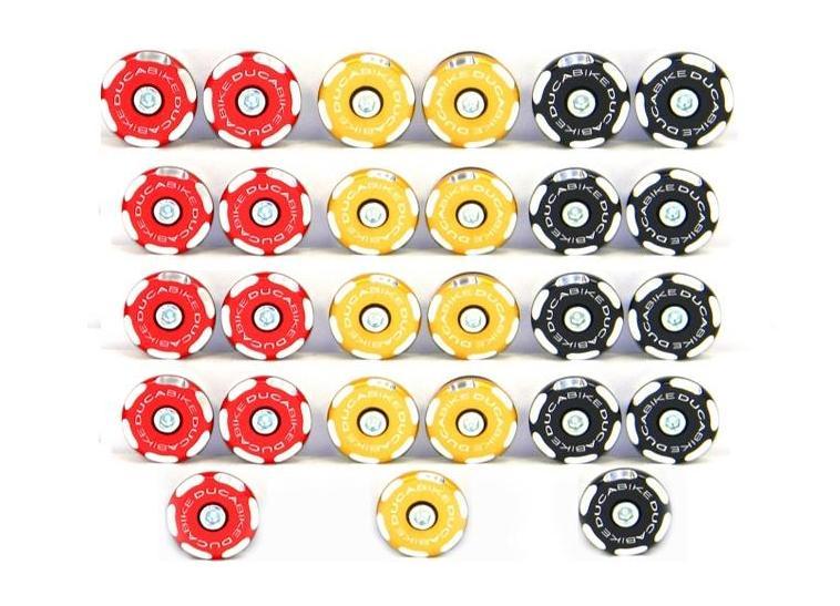 TTSF02 - DUCABIKE Ducati Streetfighter Frame Plugs (bi-color) – Accessories in the Motodeal Motorcycle Aftermarket Accessories and Parts Online Shop