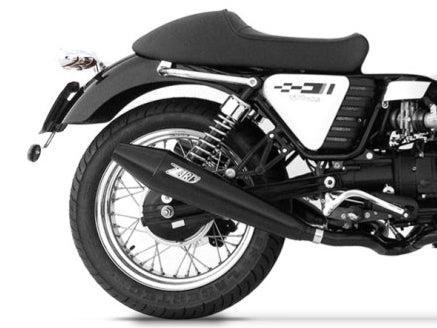 ZARD Moto Guzzi V7 Café Racer (09/12) Double Slip-on Exhaust "Conical" – Accessories in the 2WheelsHero Motorcycle Aftermarket Accessories and Parts Online Shop