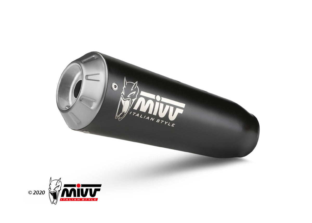 MIVV E.008 Benelli Leoncino 800 (2022+) Slip-on Exhaust "X-M1" (black; approved) – Accessories in the 2WheelsHero Motorcycle Aftermarket Accessories and Parts Online Shop