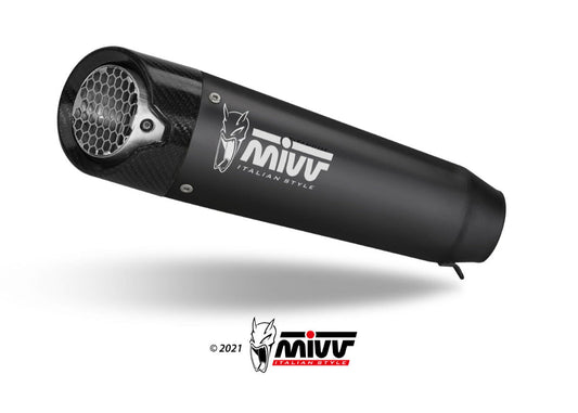 MIVV D.048 Ducati Monster 950 / 937 (2021+) Slip-on Exhaust "X-M5" (black; approved) – Accessories in the 2WheelsHero Motorcycle Aftermarket Accessories and Parts Online Shop