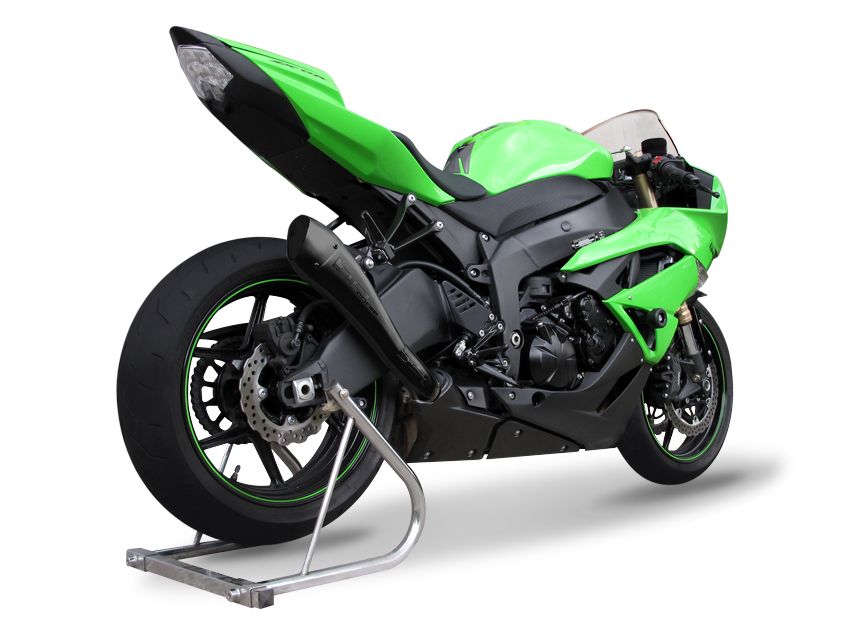 HP CORSE Kawasaki ZX-6R (09/15) Slip-on Exhaust "Hydroform Black" (EU homologated)