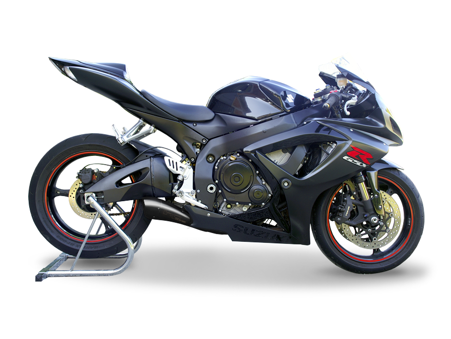 HP CORSE Suzuki GSX-R600 / GSX-R750 (06/07) Slip-on Exhaust "Hydroform Black" (EU homologated) – Accessories in MotoDeal – Motorcycle Accessories and Parts Online Shop