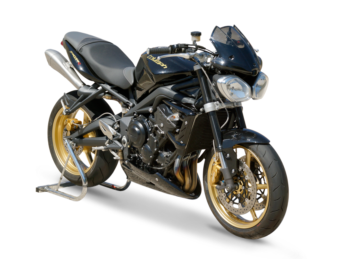 HP CORSE Triumph Street Triple (08/12) Dual Slip-on Exhaust "Hydroform Satin" (EU homologated) – Accessories in MotoDeal – Motorcycle Accessories and Parts Online Shop