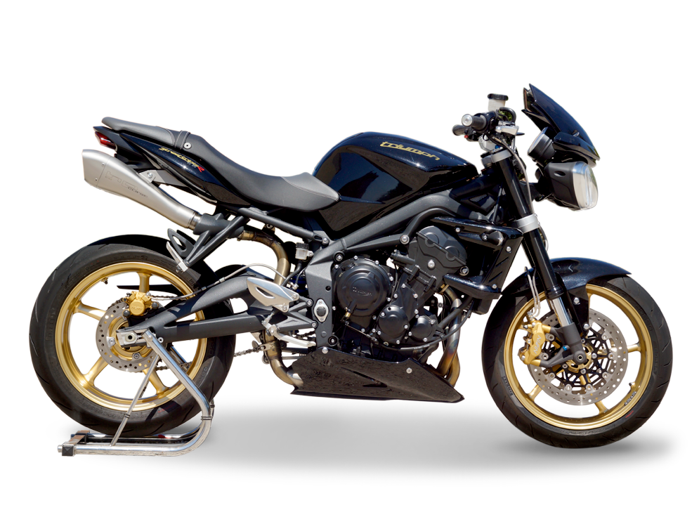 HP CORSE Triumph Street Triple (08/12) Dual Slip-on Exhaust "Hydroform Satin" (EU homologated) – Accessories in MotoDeal – Motorcycle Accessories and Parts Online Shop