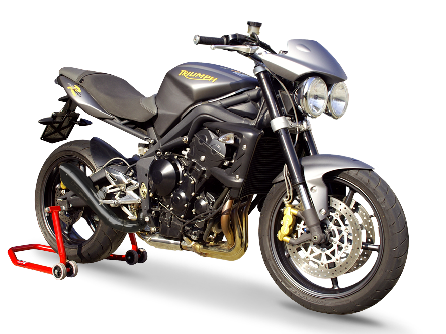 HP CORSE Triumph Street Triple (08/12) Slip-on Exhaust "Hydroform Black" (EU homologated) – Accessories in MotoDeal – Motorcycle Accessories and Parts Online Shop