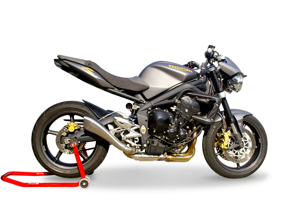 HP CORSE Triumph Street Triple (08/12) Slip-on Exhaust "Hydroform Satin" (EU homologated) – Accessories in MotoDeal – Motorcycle Accessories and Parts Online Shop